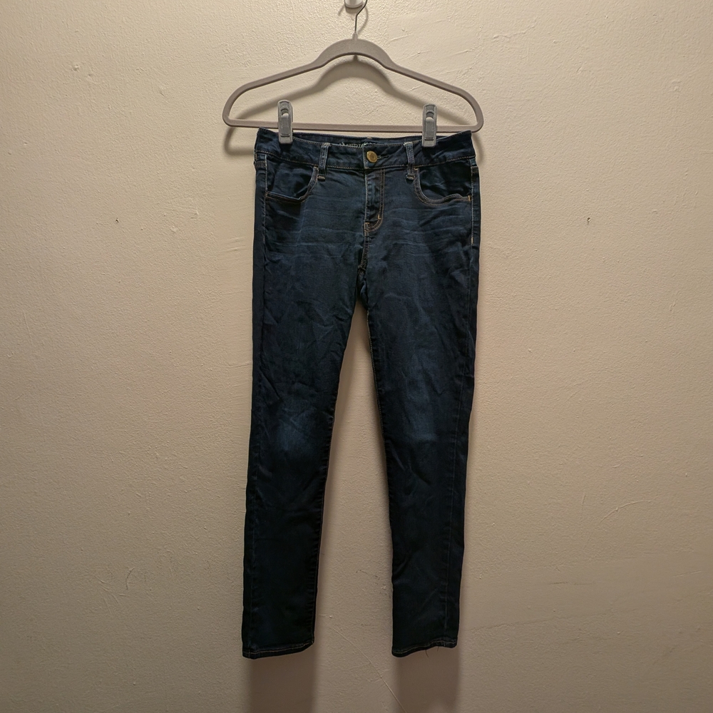 American Eagle Outfitters Navy Skinny Jeans Short!